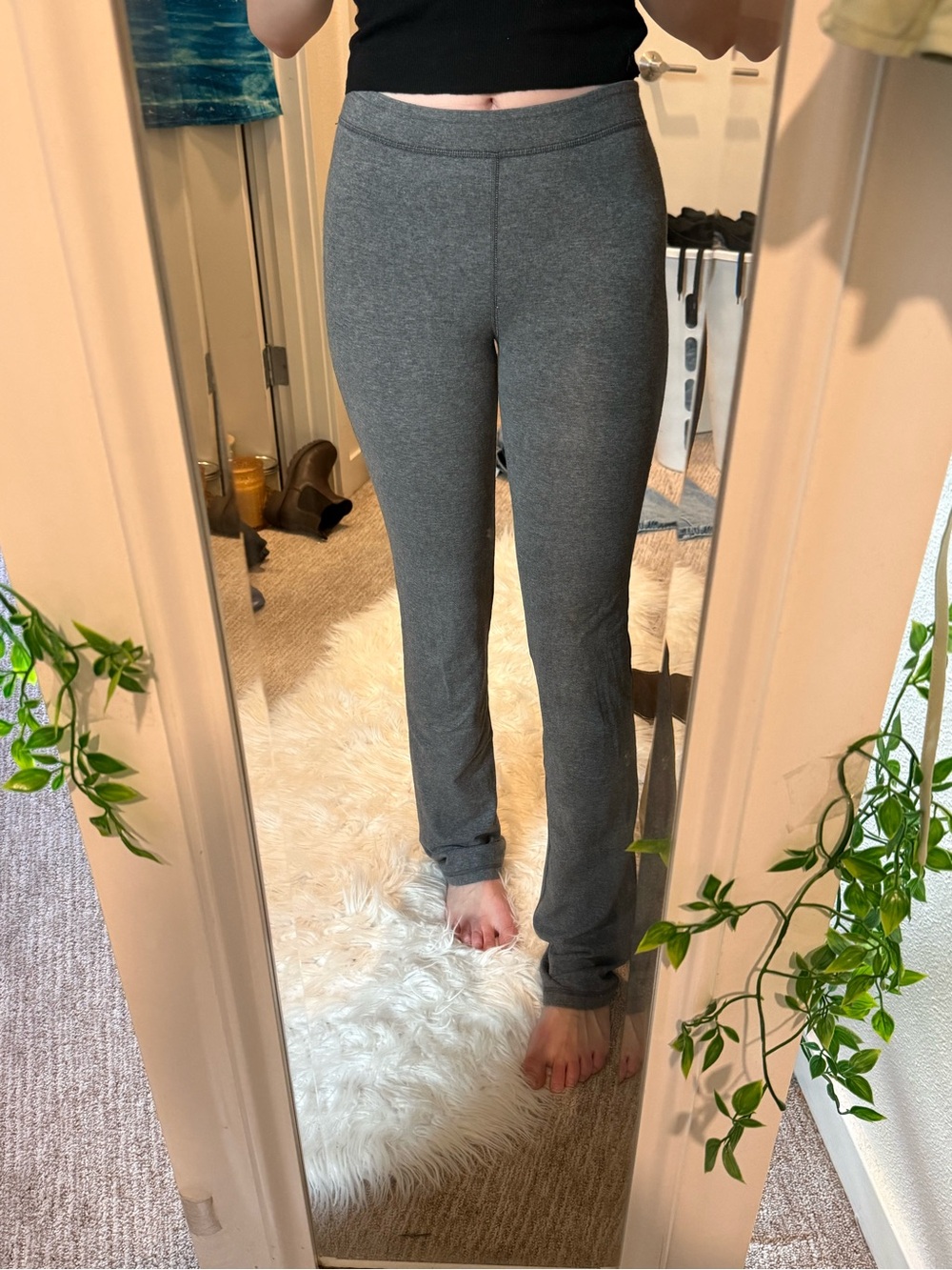 Under Armour Gray Stretch Knit Yoga Pants